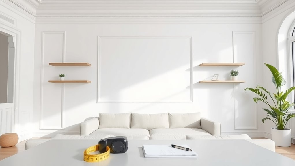 assess wall space purposefully