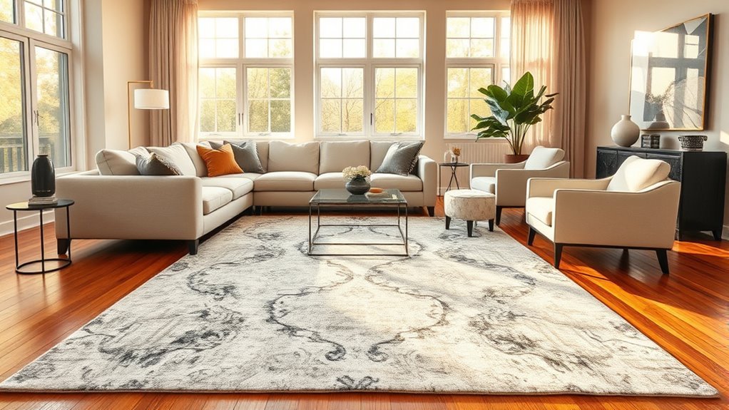 choose appropriate rug size