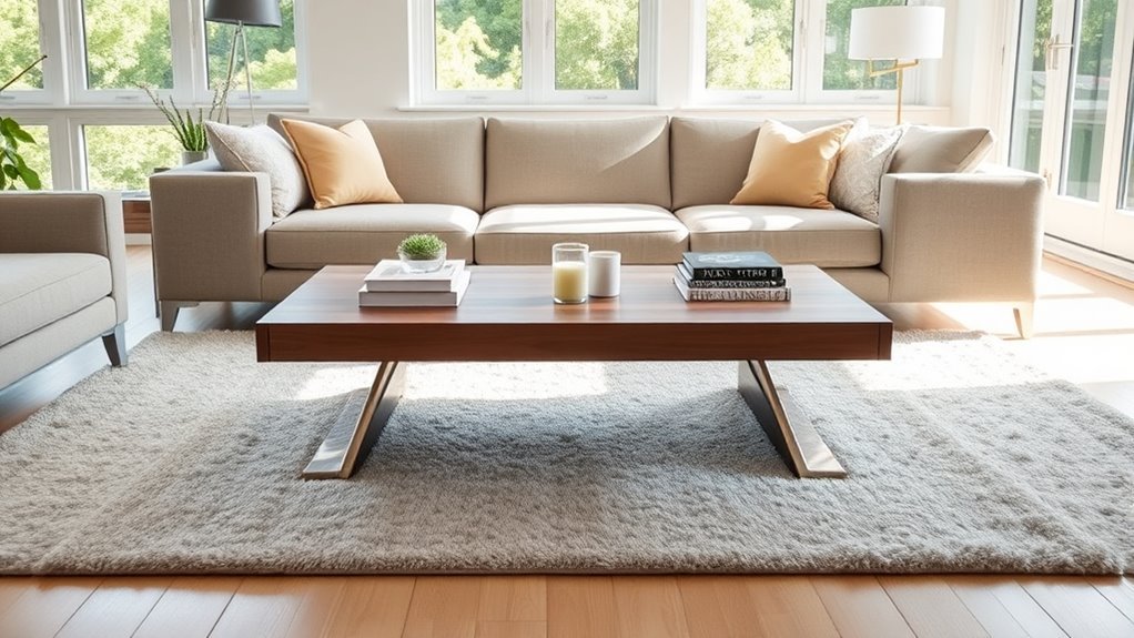 coffee table sizing tips