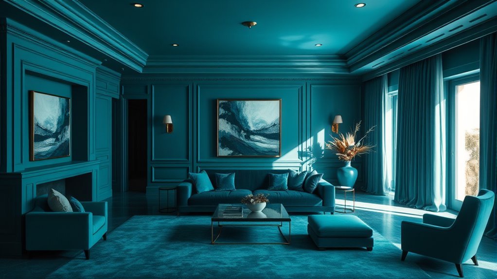 colorful cohesive interior design