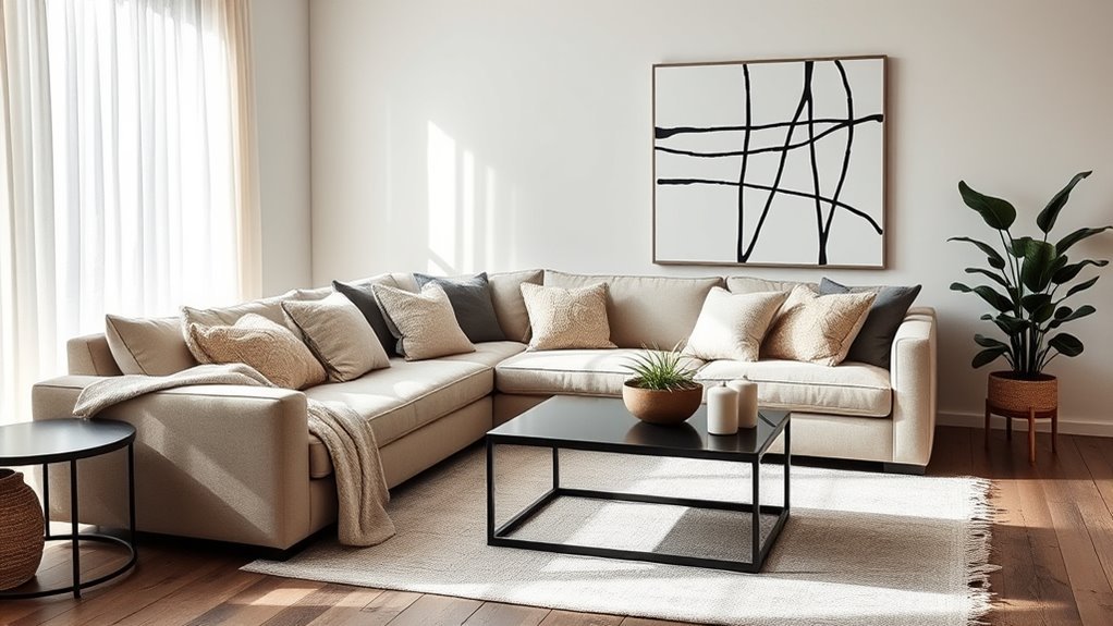 contrast in neutral decor