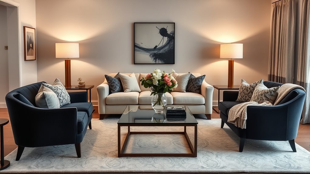 conversation friendly seating arrangement