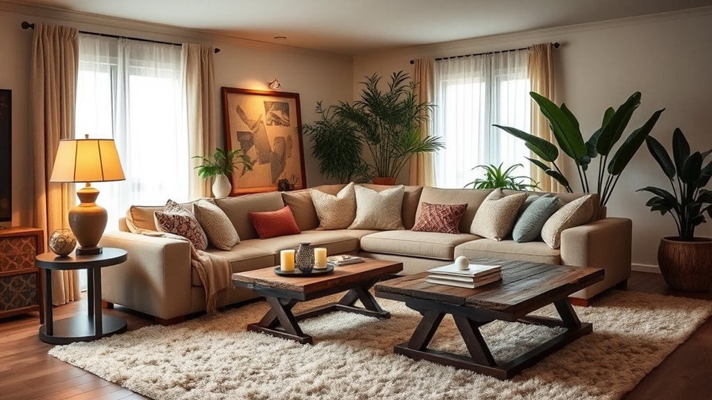 cozy living room sanctuary