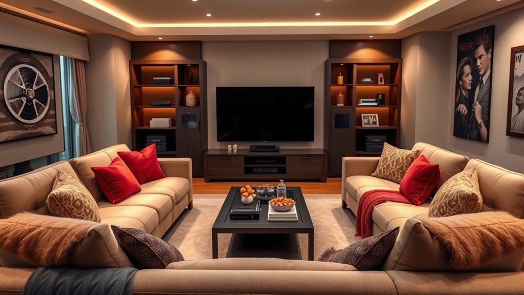 cozy recliners and arrangement