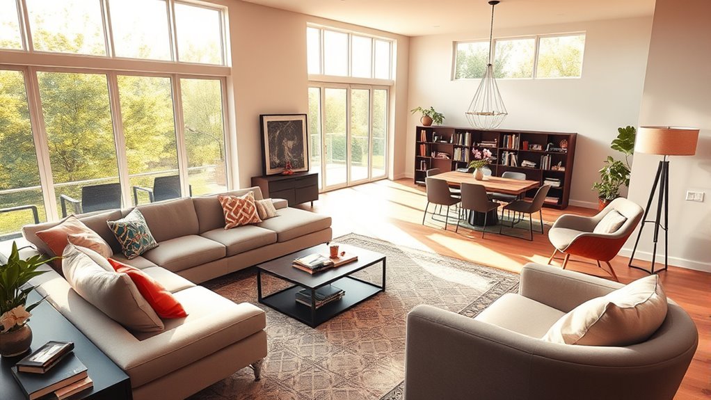 creating zones in living room