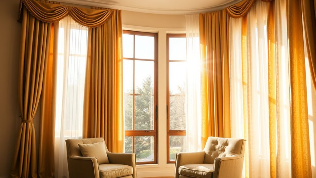 curtains enhance room temperature