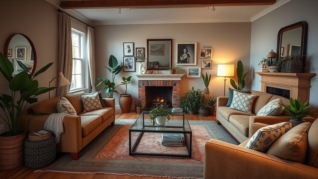 decorating windowless living rooms