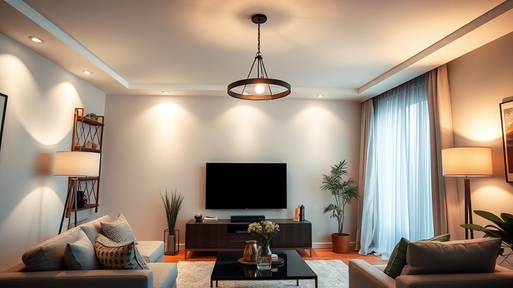 effective living room lighting