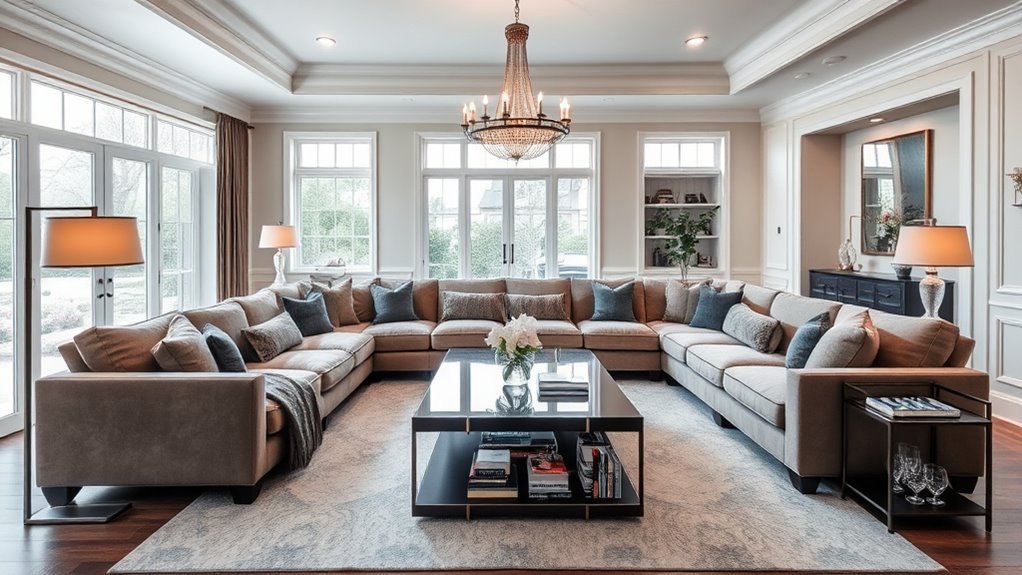 entertaining living room design