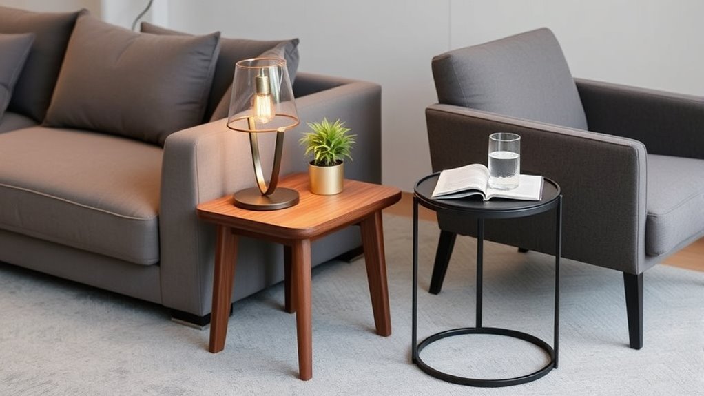 essential side tables enhance functionality