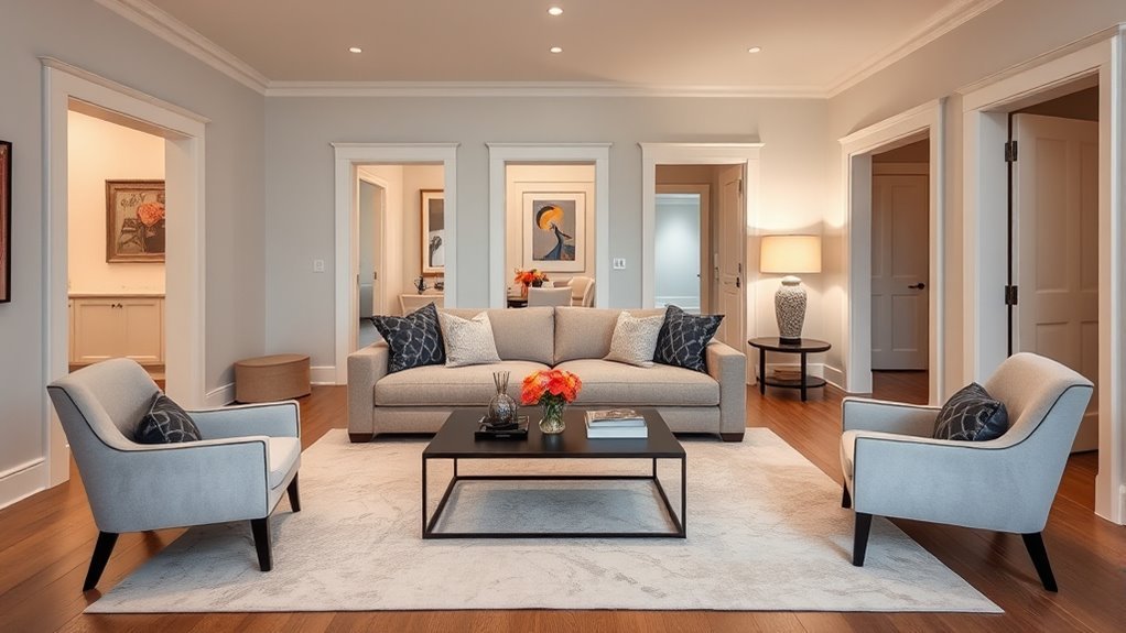 functional living room zones