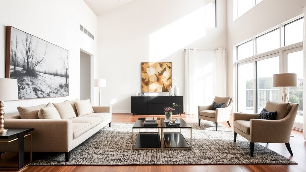 furniture scale and layout