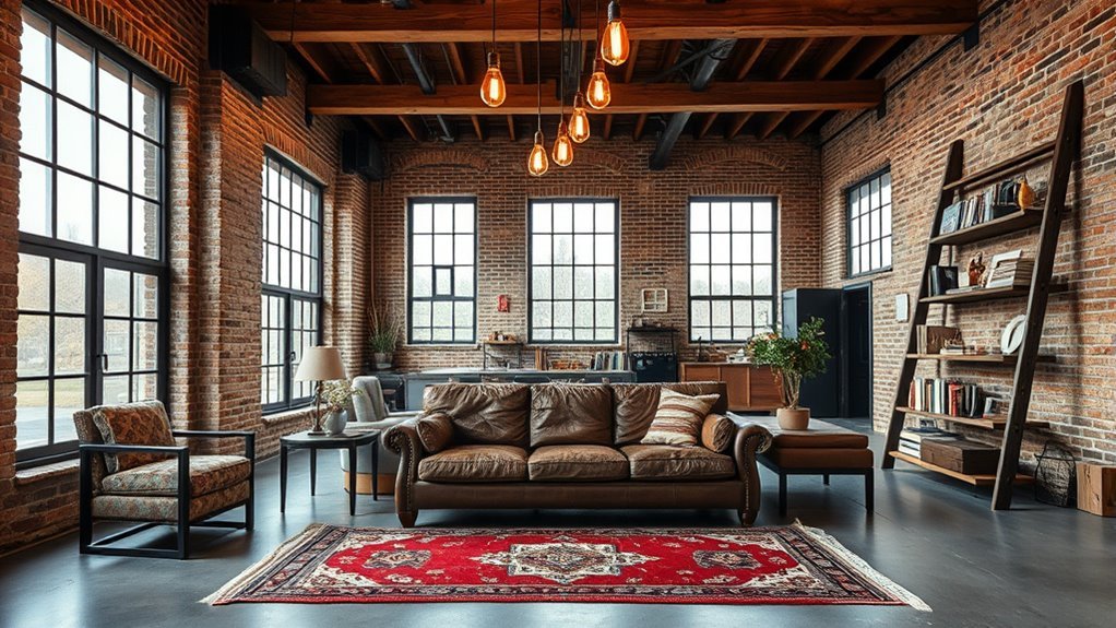 What Is Industrial Living Room Style? Definition, Examples & Tips