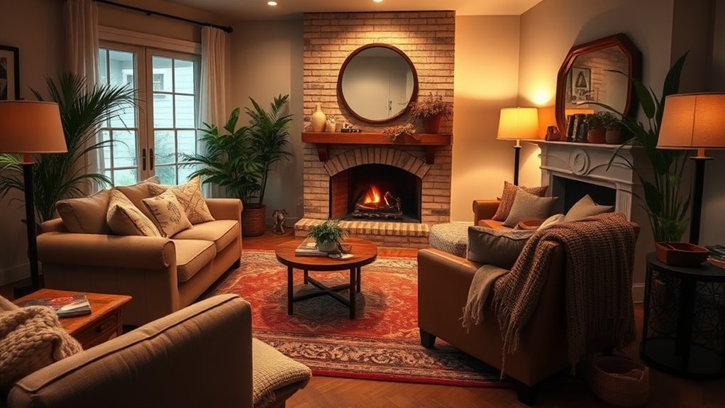 intimate large living room