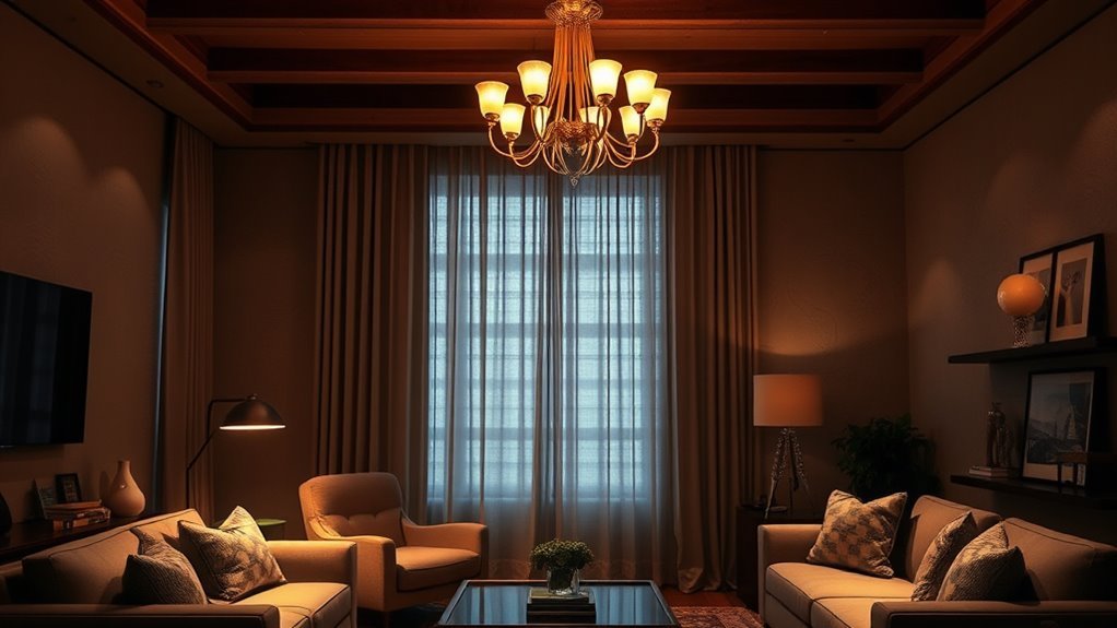 layered lighting for ambiance