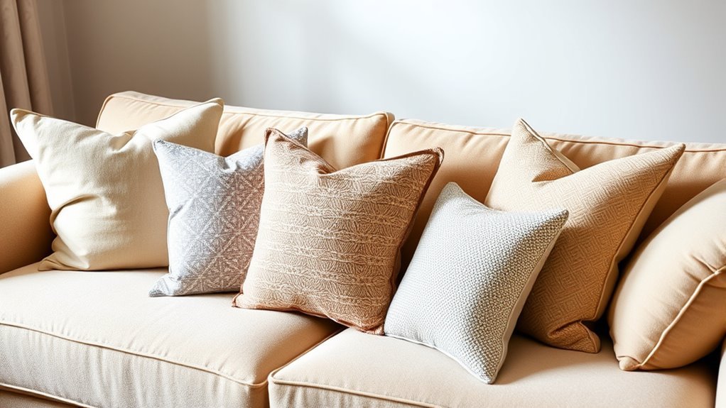 layering throw pillows effectively