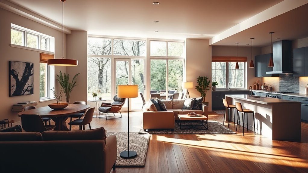 lighting for distinct zones