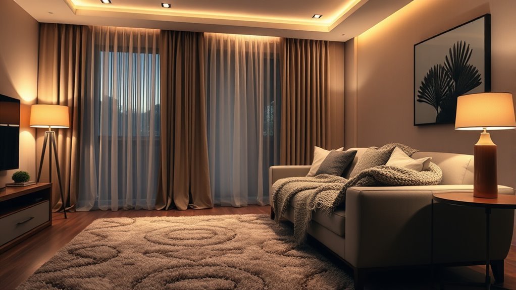 lighting placement for depth