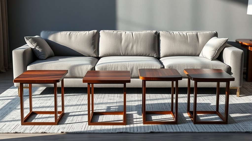 living room side table height