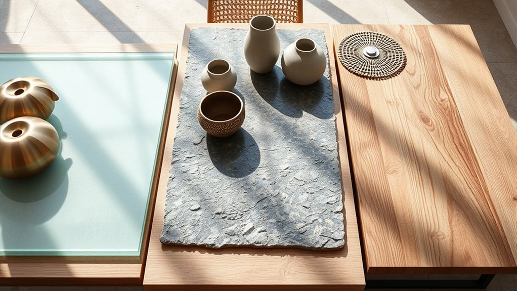 match tabletops with decor