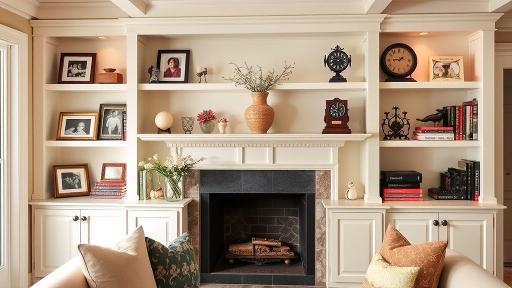 meaningful personal shelf decor