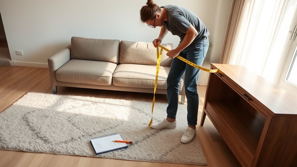 measure sofa for console