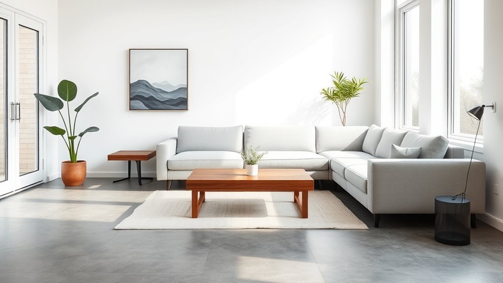 minimalist living room essentials