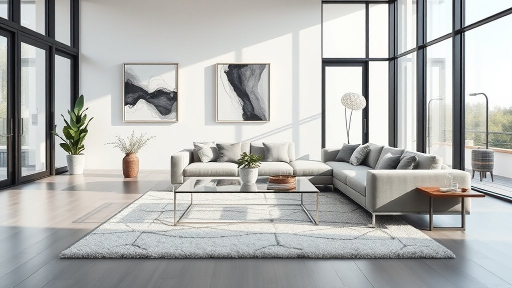 modern minimalist living room