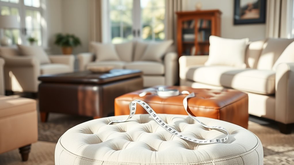 How to Choose the Right Size Ottoman for a Living Room: Step-by-Step Guide