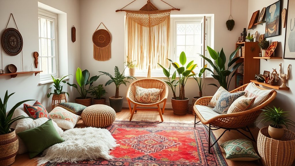 personalized boho living space