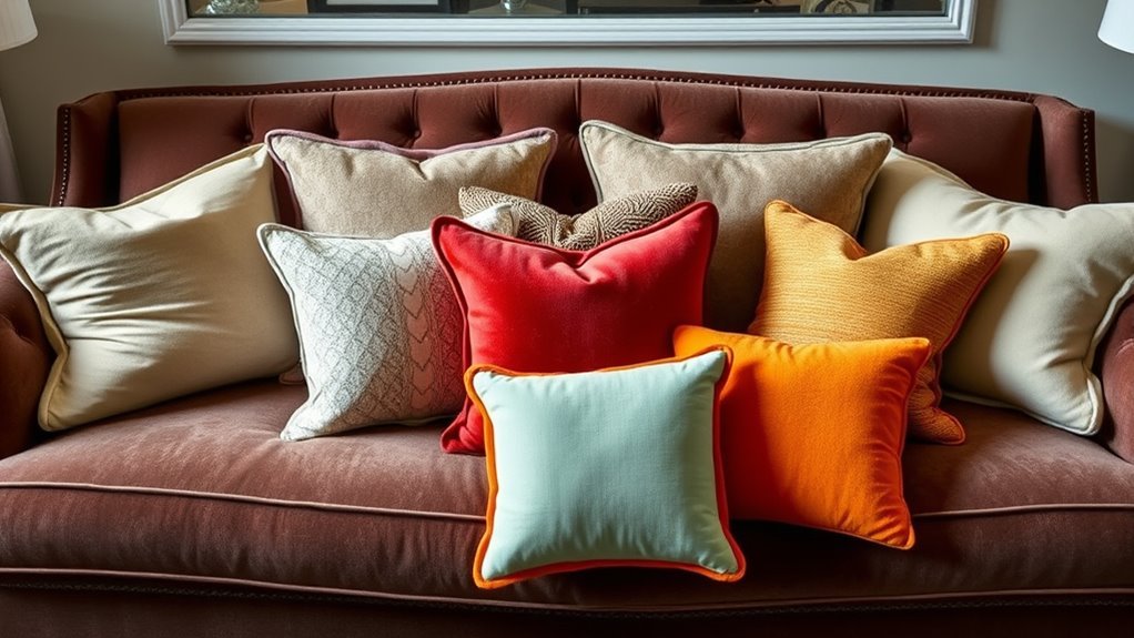 pillow layering for aesthetics