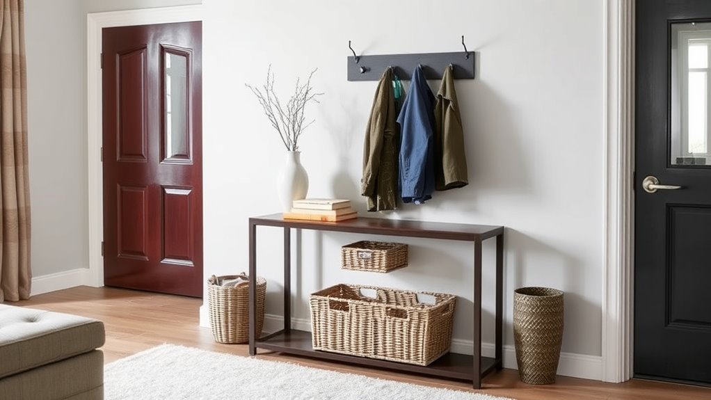 practical stylish entryway design