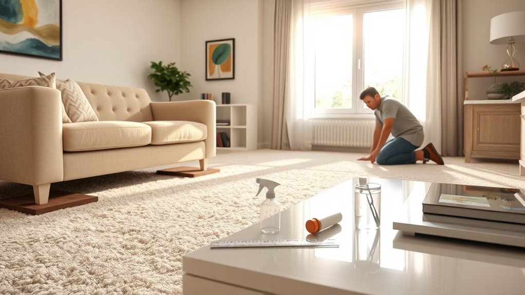 prevent carpet indentations diy