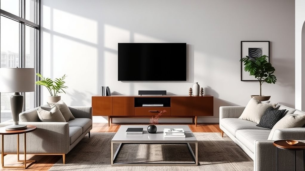 room layout and console