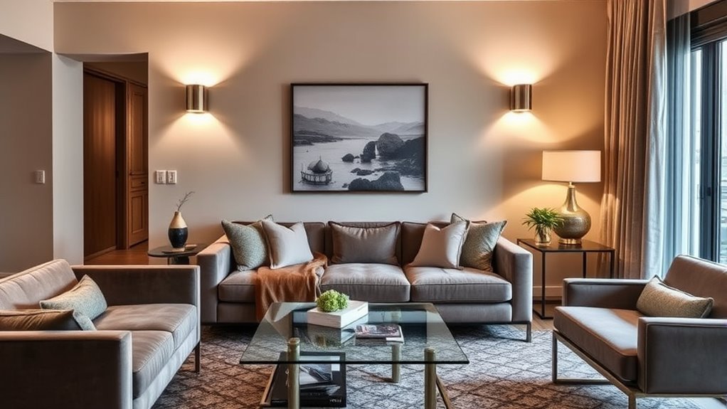 sconce height enhances ambiance