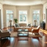 seating arrangement with doorways