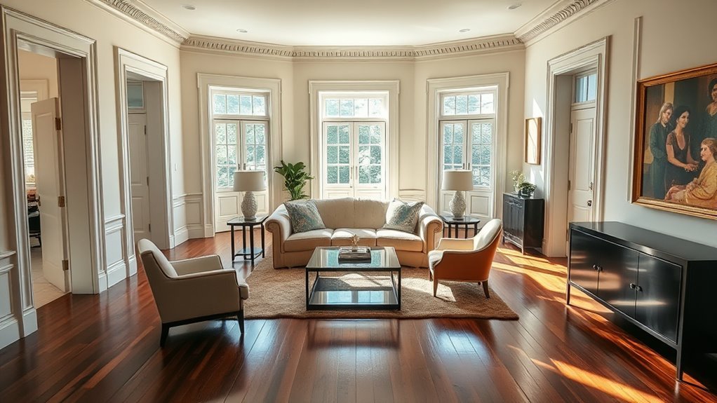 seating arrangement with doorways