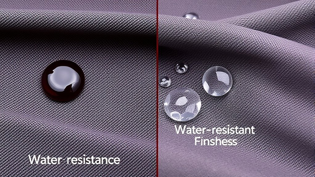 stain vs water resistance