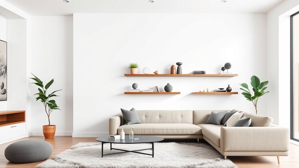stylish storage wall shelves