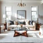 transitional living room design