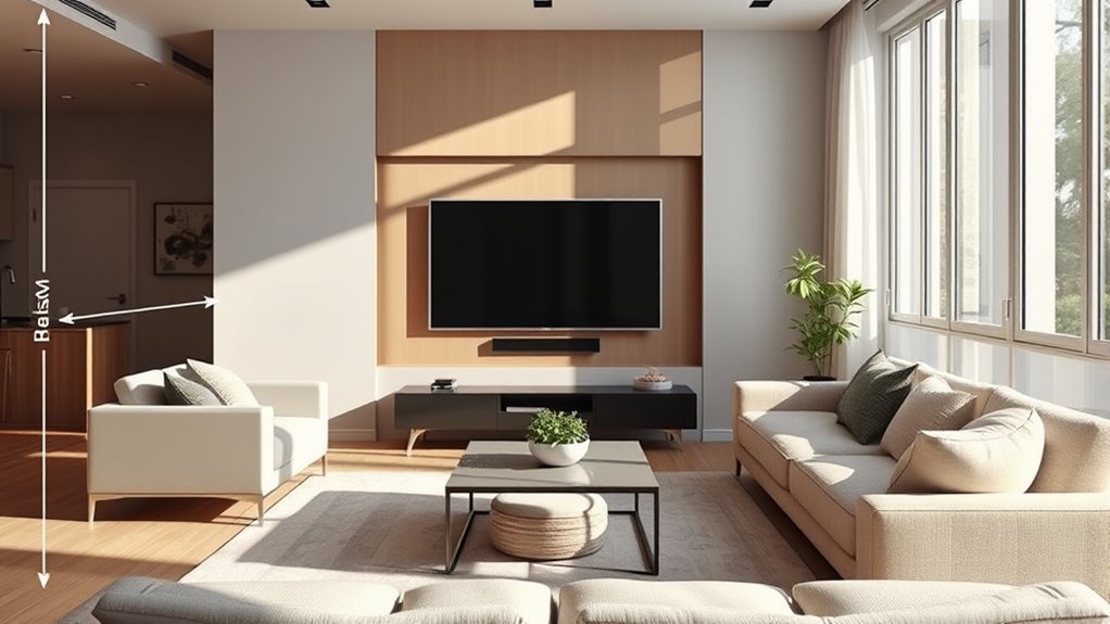 tv viewing height guidelines