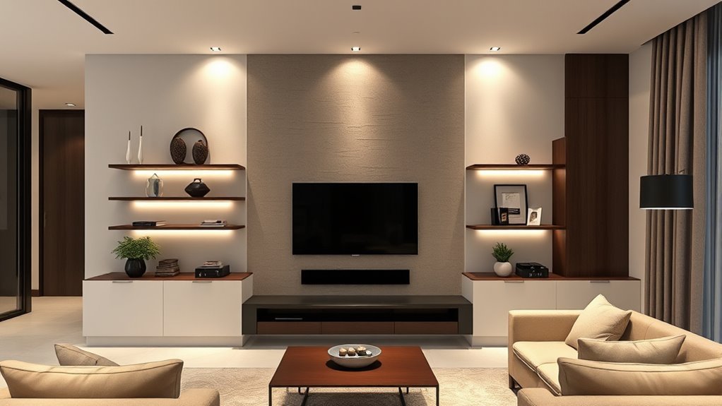 tv wall design integration