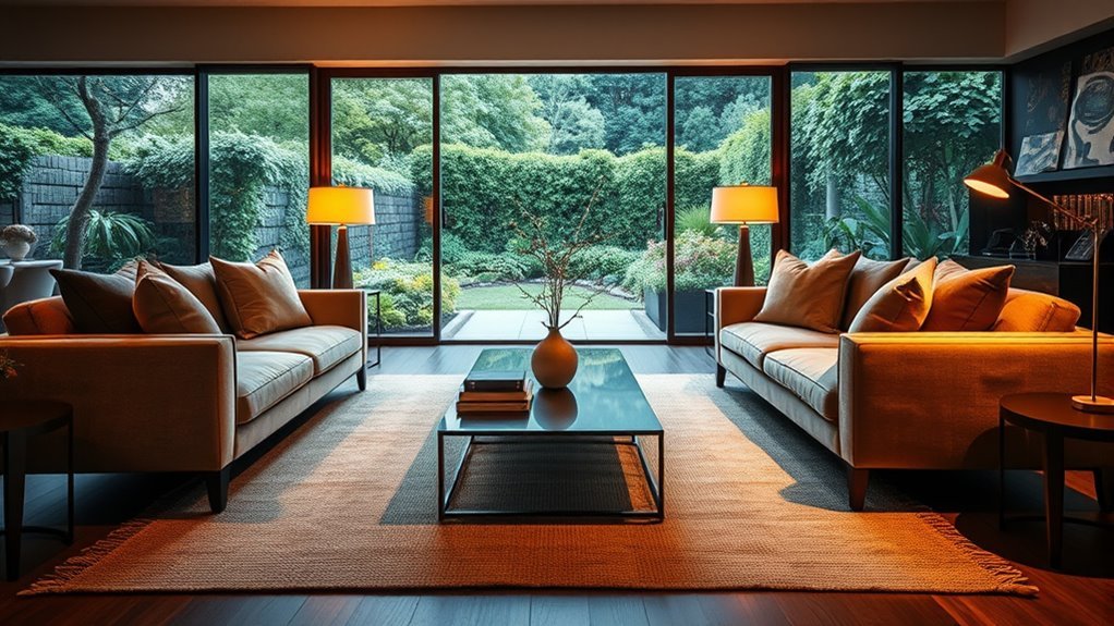 two sofas living room layout