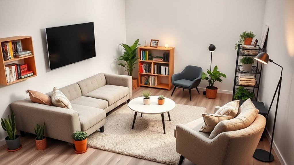 versatile small living space