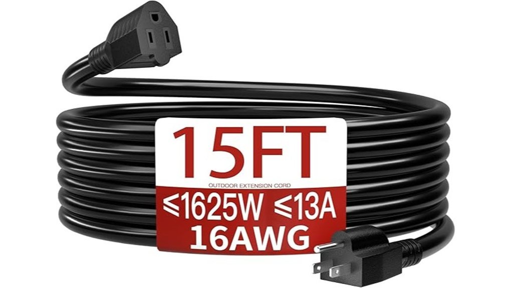 15 foot outdoor extension cord