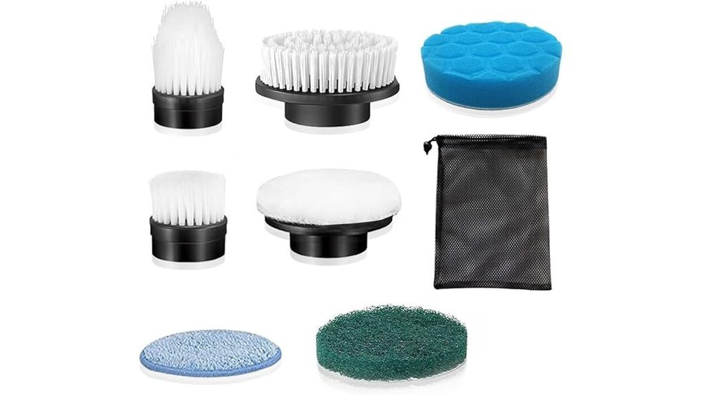 7 in 1 scrubber heads