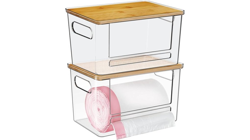 acrylic trash bag holder