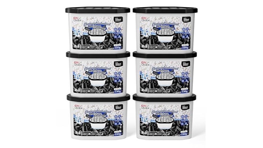 activated charcoal moisture control