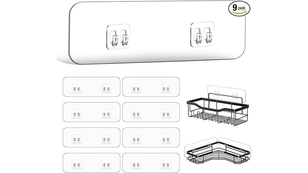 adhesive hooks for caddy