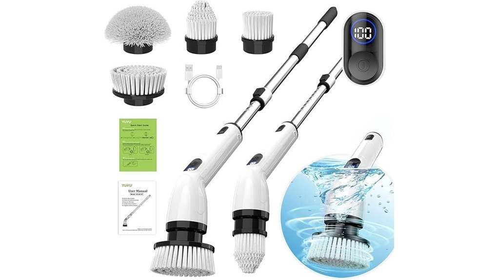 adjustable electric scrubber tool